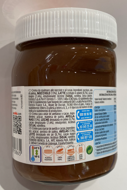 Nutella - Hazelnut Spread 450 gr (15.87 oz) - MADE IN ITALY