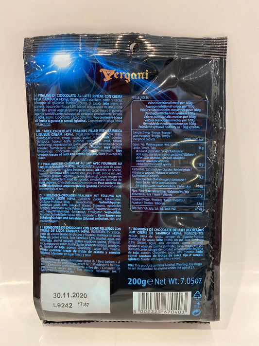 Vergani - Sambuca Chocolate - 7.05 oz