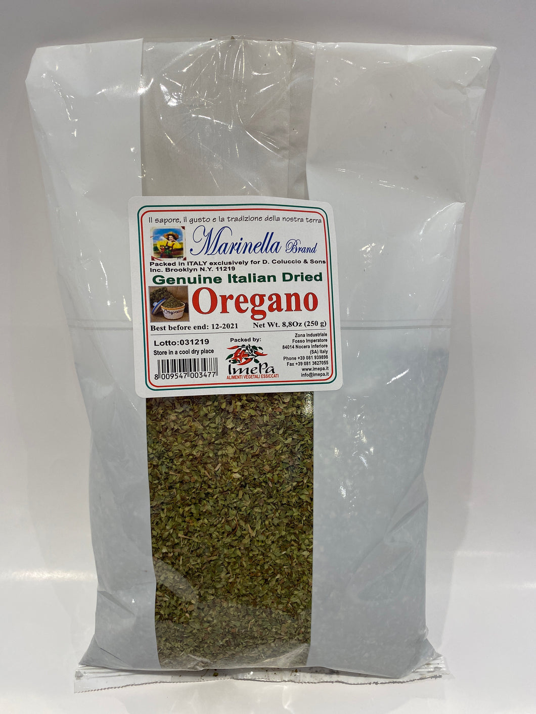 Marinella - Genuine Italian Dried Oregano - 8.8 oz