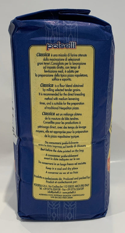 Polselli - Classica - Farina Di Grano Tenero Tipo "00" - 1000g (2.2 LB)