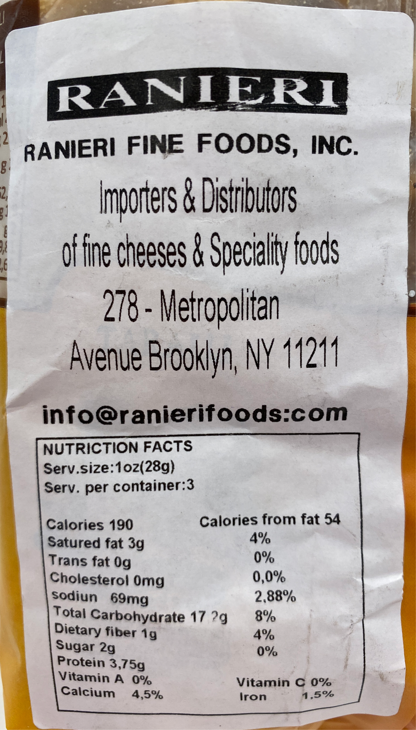 Natur Puglia - Taralli Fennel - 8.81 oz