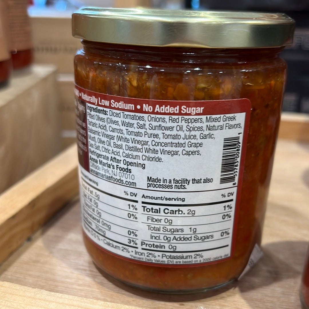 Anna Maria's - Bagna Rossa Olive - Italian Chip Dip - 450g (16oz)