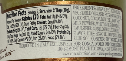 Paolo's - Pistacchio Cream Spread - 7.4 oz
