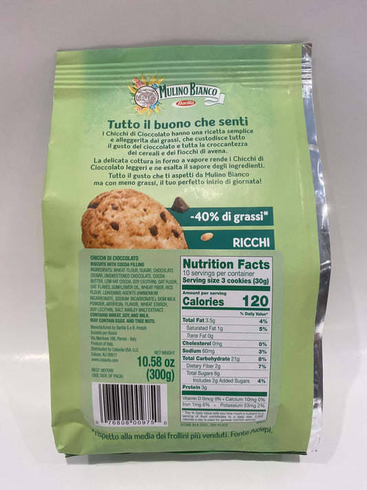 Mulino Bianco - Chicchi Di Cioccolato Meno Grassi  - 10.58 oz