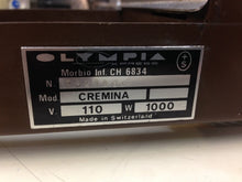 SOLD -- Used Olympia Cremina 1979 -- Refurbished - 120 volt Brown