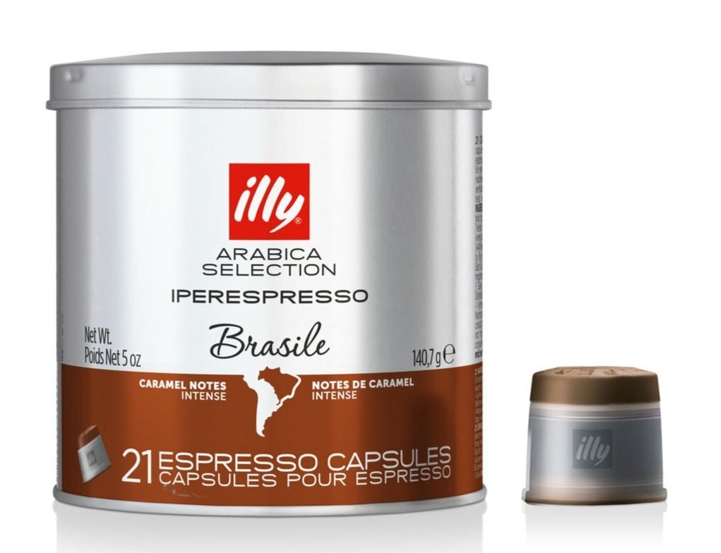 18 capsule caffe Illy Sistema Iper espresso Monoarabica Brasile - Capsule &  Coffee