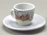 Nuova Point -  Italian Scenery Espresso Cups & Saucers -  Set of 6