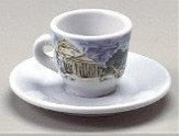 Nuova Point -  Italian Scenery Espresso Cups & Saucers -  Set of 6
