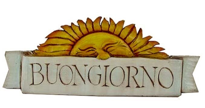 Buon Giorno (half sun) - Wall Plaque