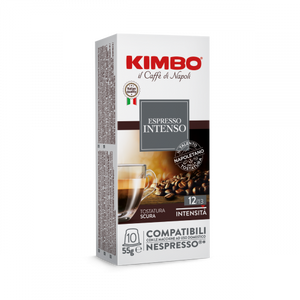 Kimbo Intenso (#12) - Espresso Capsules - 10 Capsules - Compatible with Nespresso® Machines
