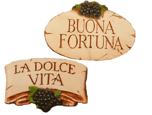 Dolce Vita / Fortuna - Wall Plaque
