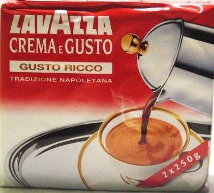 Lavazza - Cream e Gusto - Gusto Ricco - Two 8.8oz Bricks (Double Pack)