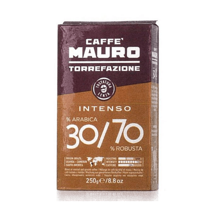 Mauro - Intenso 30% Arabica & 70% Robusta- Ground Espresso - 8.8oz Brick