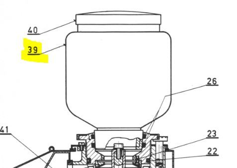 Moca Glass for older Olympia Moca Grinder - 04.1472.00.00
