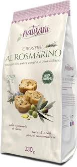 Natisani - Crostini Al Rosmarino - Gluten Free - 130g (4.58 oz)