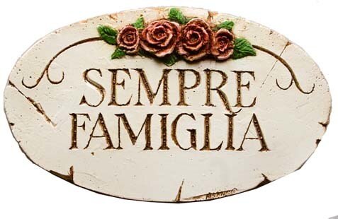 Sempre Famiglia - Family Forever -  Wall Plaque
