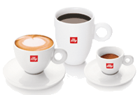 illy Logo Cappuccino Cups Set of 2