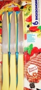 Inoxbonomi - Steak Knives - Yellow - 6 pack